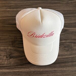 Bridezilla White Trucker Baseball Hat Bachelorette